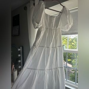 white maxi dress